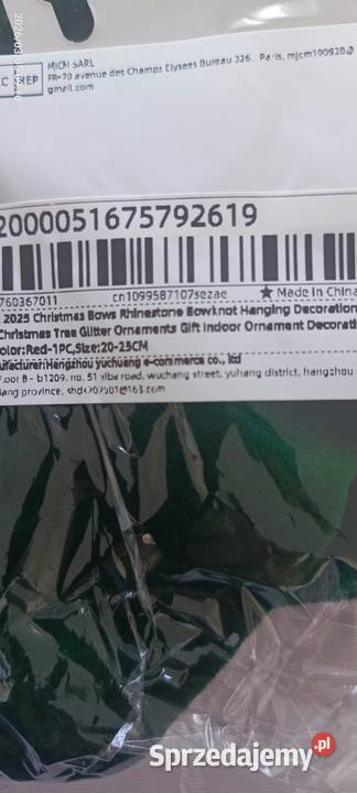 Kokardy 20x23 zielone 8 sztuk