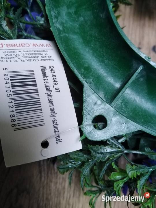 Wianek omszały z eukaliptusem zielony pomorskie Nowa Karczma