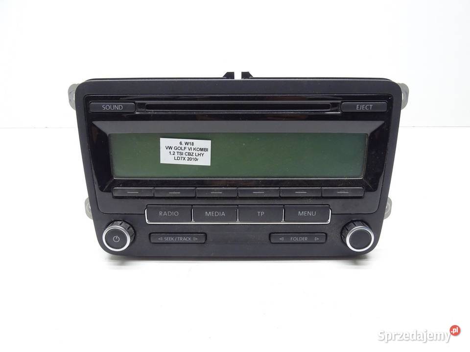 RADIO RADIOODTWARZACZ CD 1K0035186AA VW GOLF VI osobowe