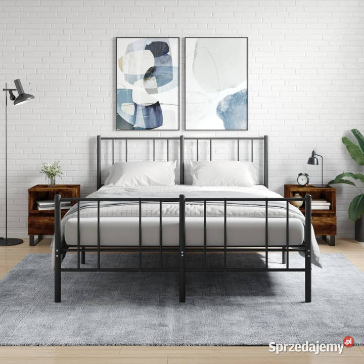 Szafki nocne 2 przydymiony dąb 40x35x50 WM830647 Warszawa