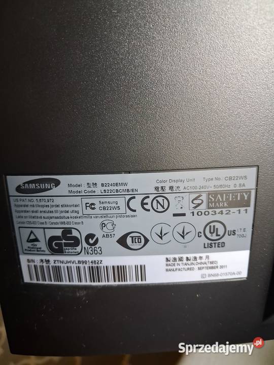 Monitor LED Samsung B2240W 22 1680x1050 22" małopolskie Borzęta