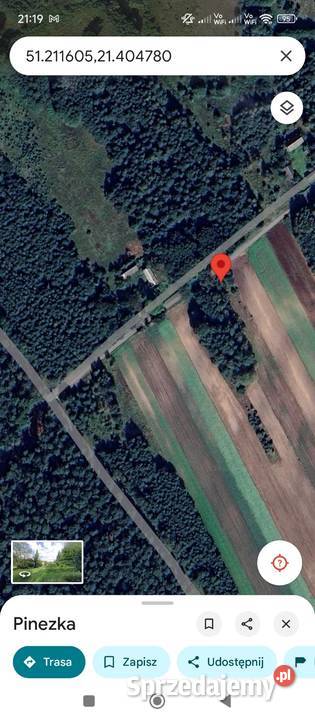 Działka rolnoleśna 11 ha Czerwona trasie