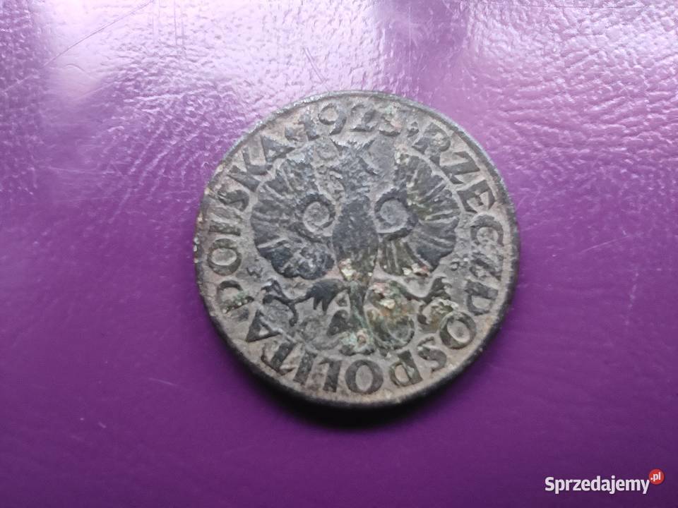 Moneta przedwojenna II RP 5 groszy 1925 Oryginał mazowieckie