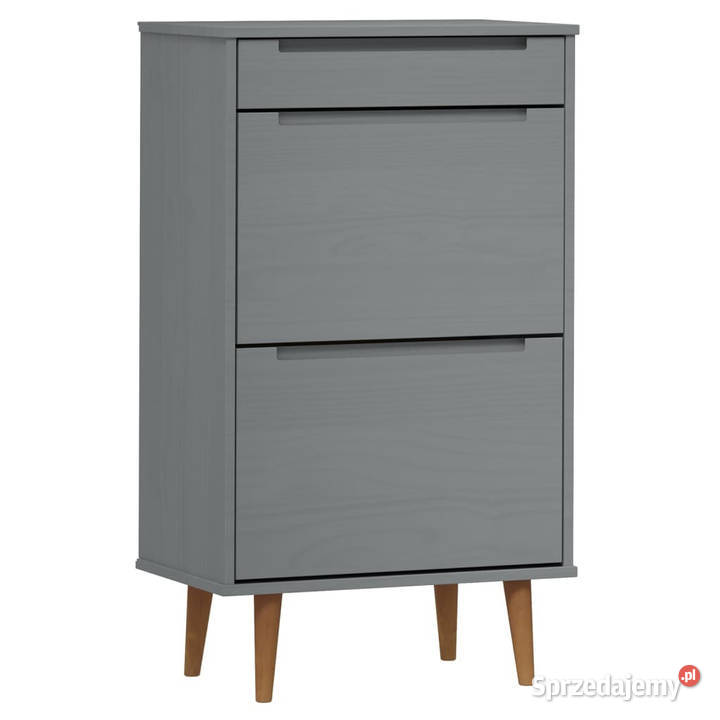 Szafka na buty MOLDE szara 595x35x103 lita sosna Warszawa