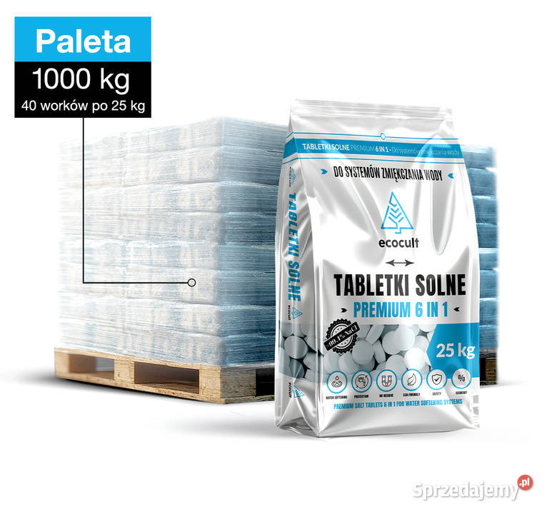 Tabletki solne 25 Sól tabletkowana Ecocult Pozostałe mazowieckie Warszawa
