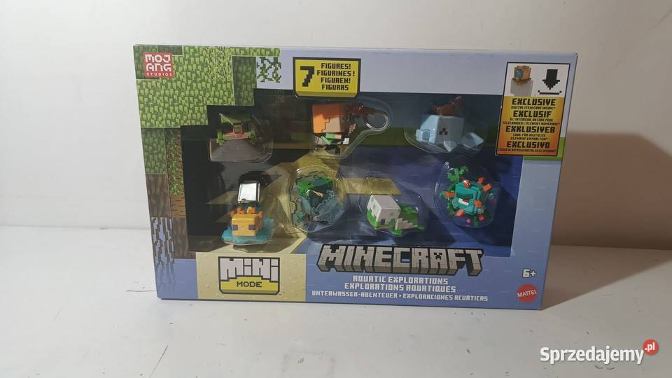 Minecraft Morskie odkrycia zestaw 7 figurek