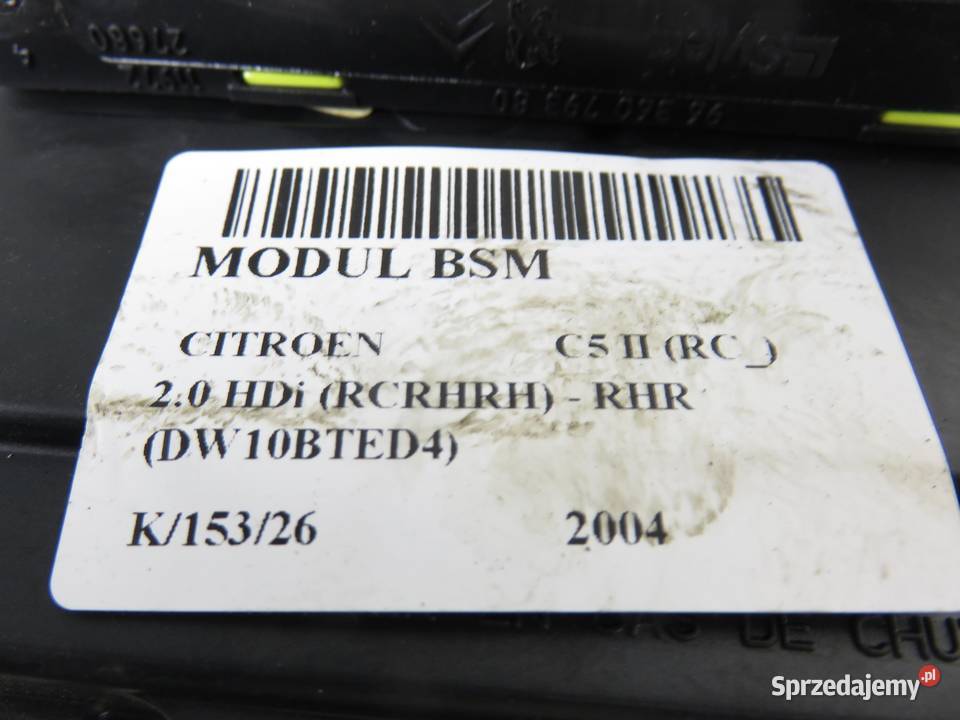 MODUŁ BSM CITROEN C5 II RC 9656086580 małopolskie