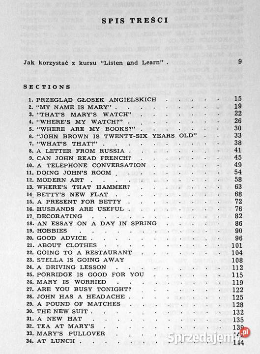 Listen and learn 1 J Smólska J Rusiecki Pozostałe lubelskie Chełm sprzedam