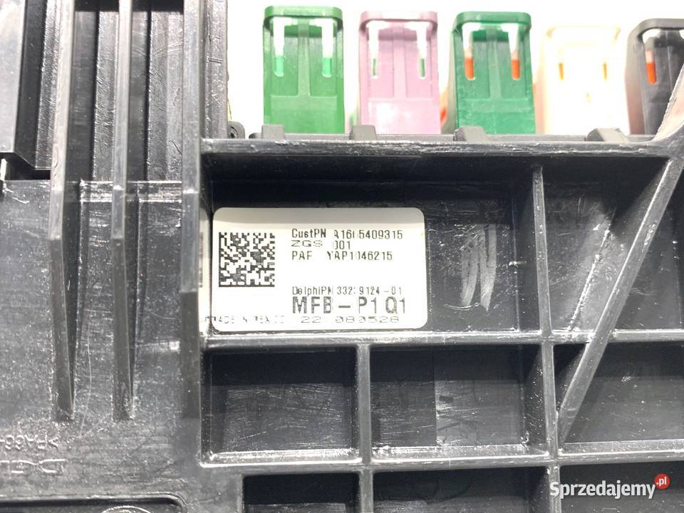 SKRZYNKA BEZPIECZNIKÓW MERCEDES GLE A1665409315 Skrzynki bezpieczników podkarpackie