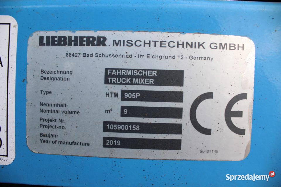Betoniarka Liebherr 4 osiowy 8X4 MAN TGX mazowieckie Warszawa
