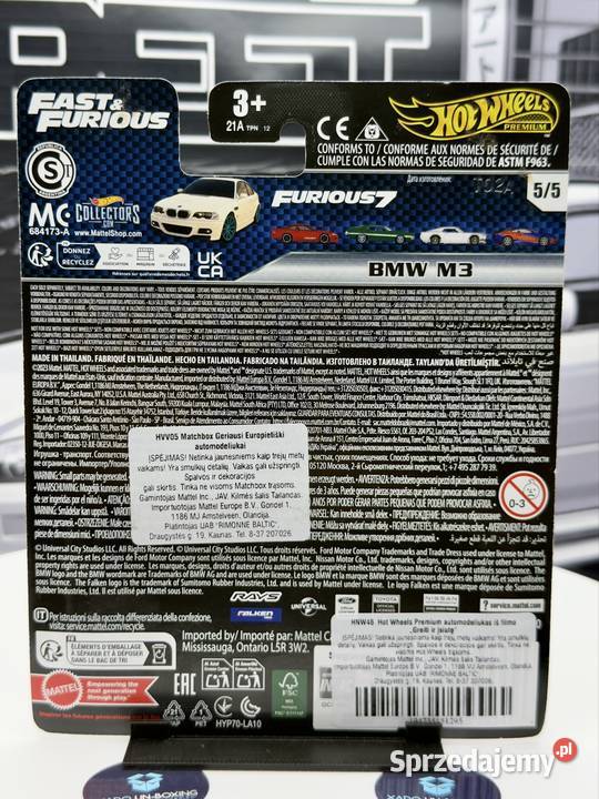 Hot Wheels FF BMW M3 E46 BOX 5 Wrocław