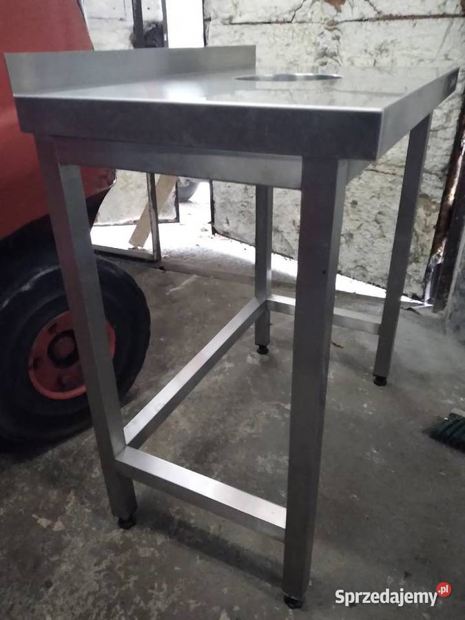 Stół nierdzewny z otworem na odpadki Chorzów