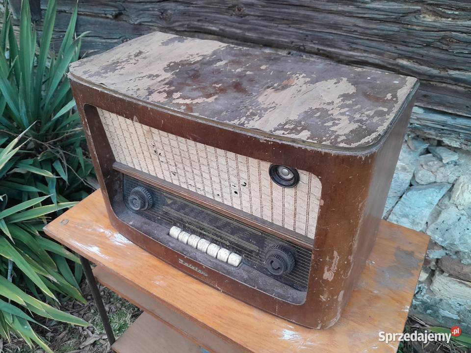 Stare radio lampowe Balaton zabytek PRL retro