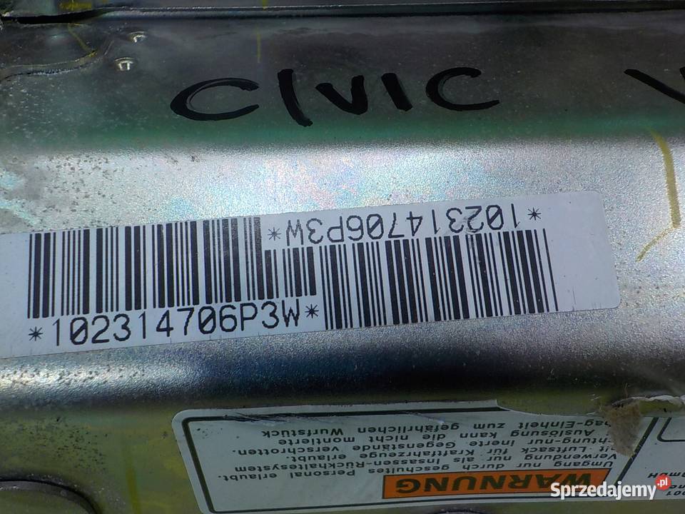 CIVIC VIII UFO 18 IVTEC HB 5D AIRBAG poduszka Suków sprzedam
