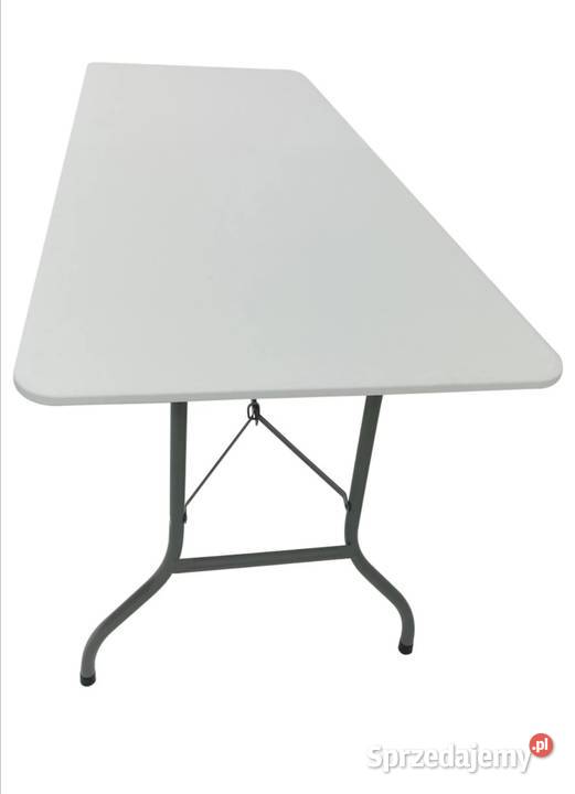 Stół składany w walizce cateringowy bialy biały