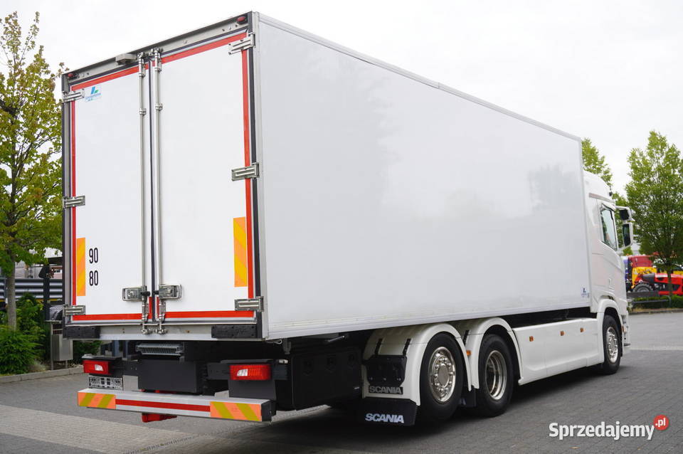 Scania R500 Chłodnia LecapitaineCarrier Supra blokada mostu Kraków