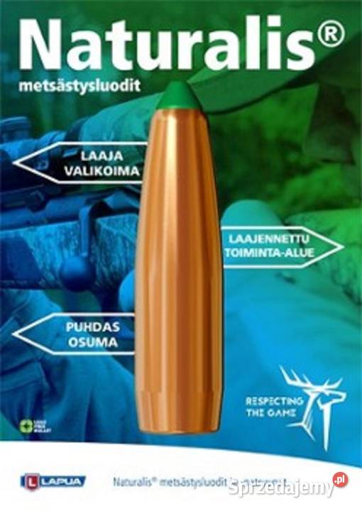 Pociski LAPUA 308 NATURALIS 11g170gr Warszawa sprzedam