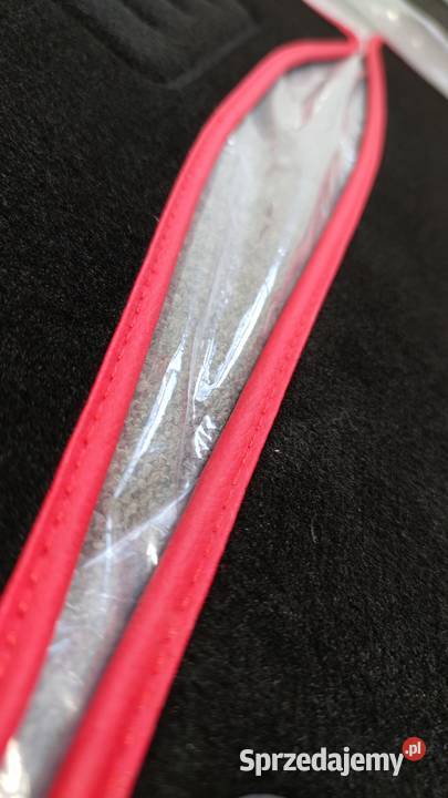 Dywaniki Welurowe Audi A4 B7 Czerwony niebieski