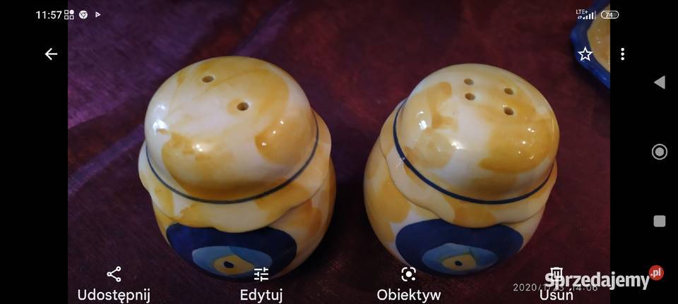 Przyprawnik solniczka i pieprzniczka na Porcelana i szkło Wrocław