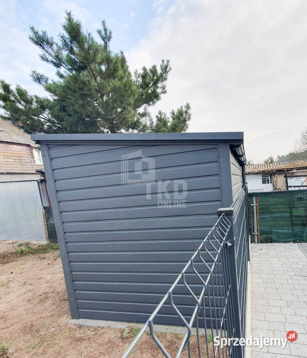 Domek Ogrodowy Schowek 25x2 brama Antracyt dach Sprzedaż
