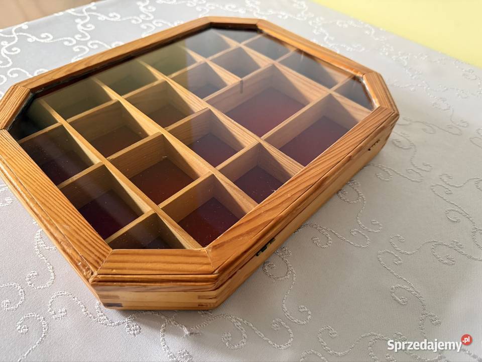 Witryna Ścienna Drewniana Oszklona Vintage Retro 4.8cm Czerwionka-Leszczyny sprzedam