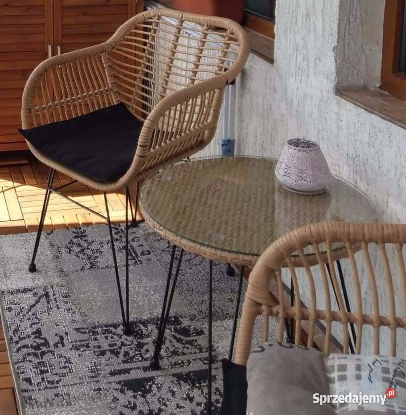 MILA stolik z technorattanu balkon ogród patio dolnośląskie