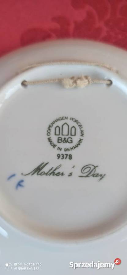 Talerz ze zwierzętami ptakami Dzień Matki Royal Gdańsk