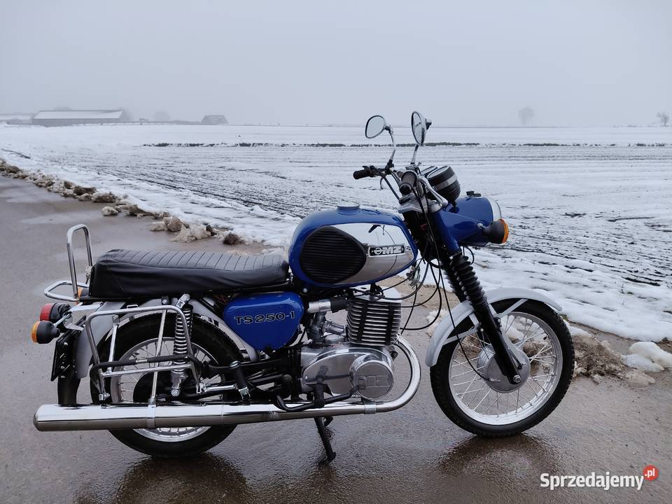 Motocykl MZ TS 250 z 1979r z dokumentami do Rok produkcji 1979 Nowe Skalmierzyce