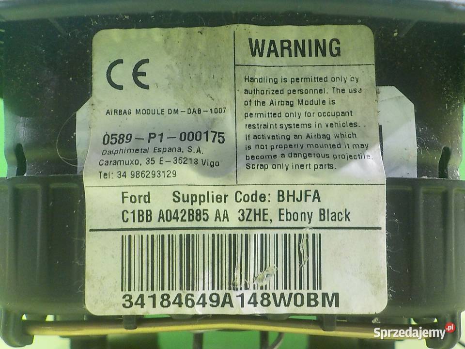 FIESTA MK7 LIFT 15 DCI 15r AIRBAG poduszka Suków sprzedam