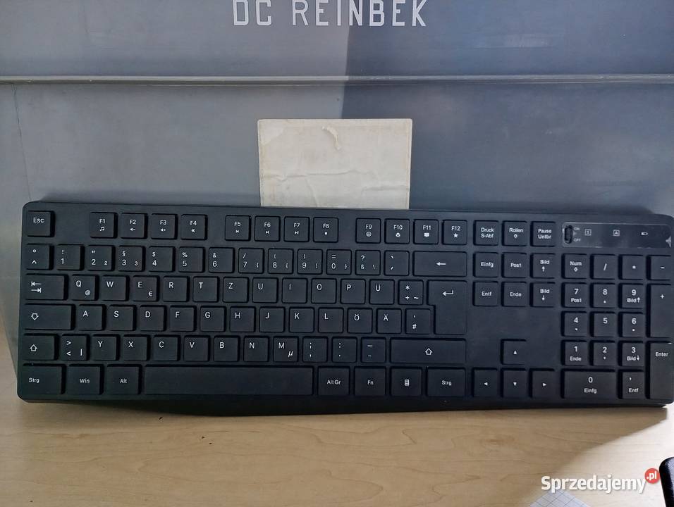 Klawiatura bezprzewodowa do PC laptopa czarna Przysucha