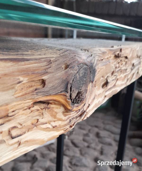 Konsola do przedpokoju i salonu stare drewno 27cm Kamieńczyk