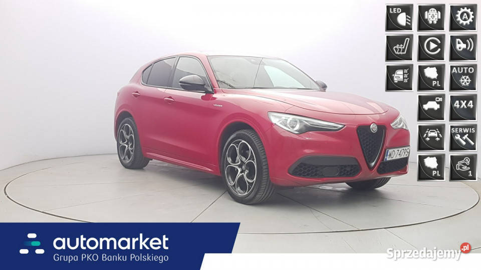 Alfa Romeo Stelvio 20 Turbo Veloce Q4 Z wielofunkcyjna kierownica Warszawa