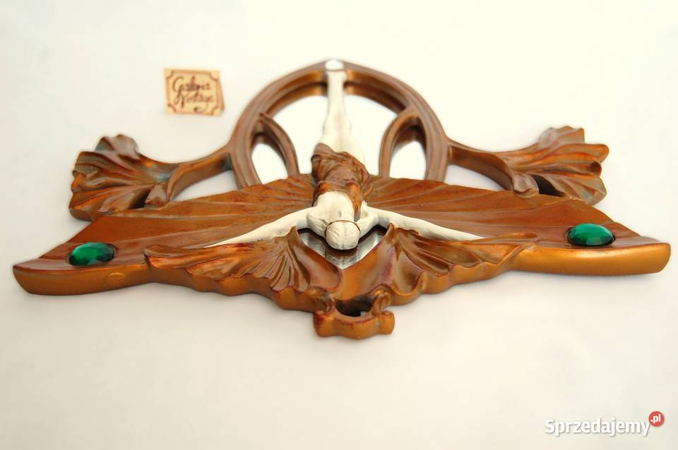 Lustro secesja art nouveau vintage kobieta motyl Lublin