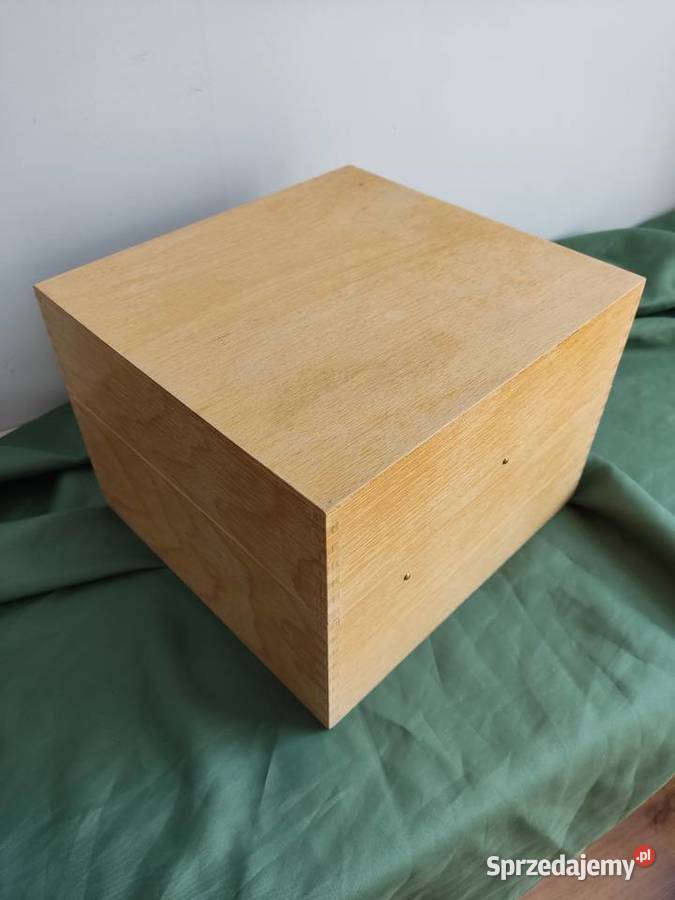 Skrzynka katalogowa drewniana Soennecken opolskie Głuchołazy