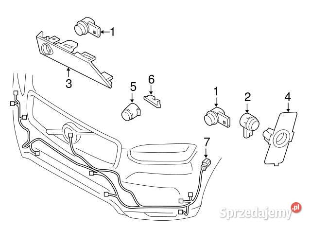 VOLVO XC60 II wiazka instalacja przedniego Bielany Wrocławskie sprzedam