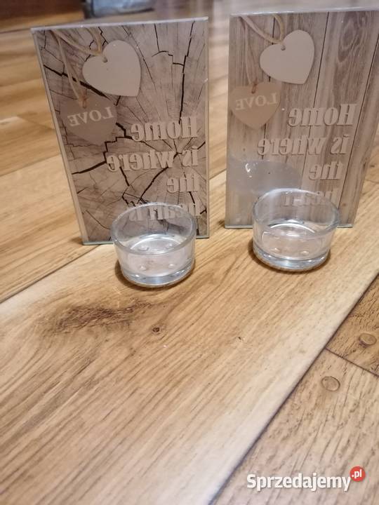 Świeczniki szklane 2 sztuki Gdańsk