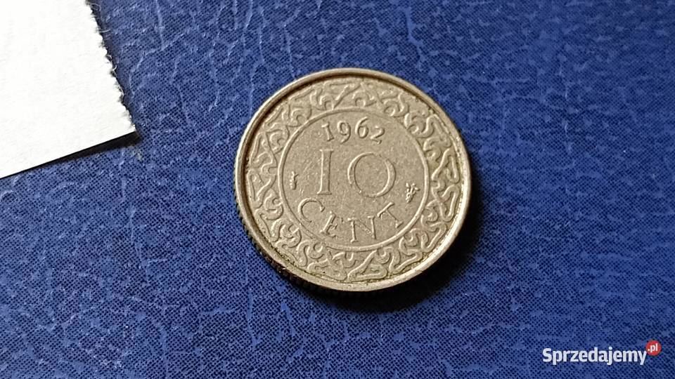 Stare monety 10 cent 1962 Surinam Lesko