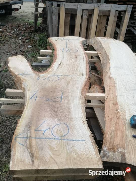 Monolit dąb blat 68x160x5 live edge monolith oak mazowieckie