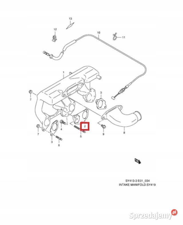 USZCZELKA KOLEKTORA SSĄCEGO SUZUKI BALENO 19 TD