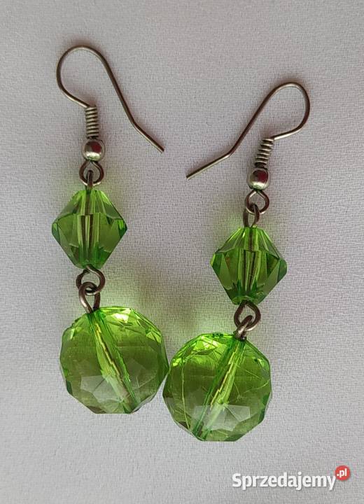 Naszyjnik kolczyki ZIELONY Hajnówka