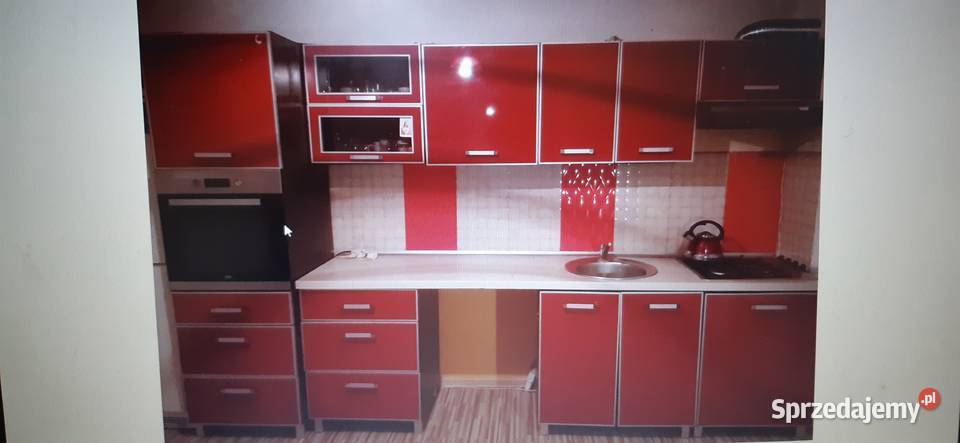 Meble kuchenne kolor bordo Katowice sprzedam