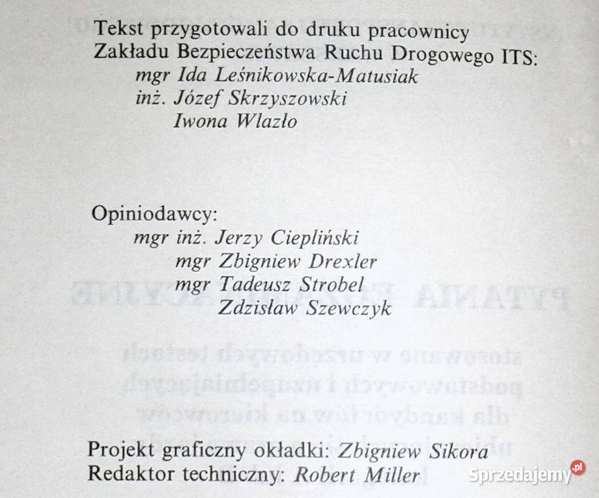 Pytania egzaminacyjne kat A i B J Ciepliński Z Książki i Podręczniki Chełm