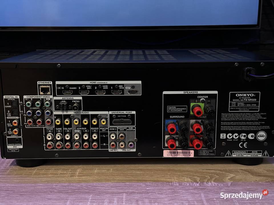 ONKYO TX509 Amplituner HDMI USB pilot 5x130Wat