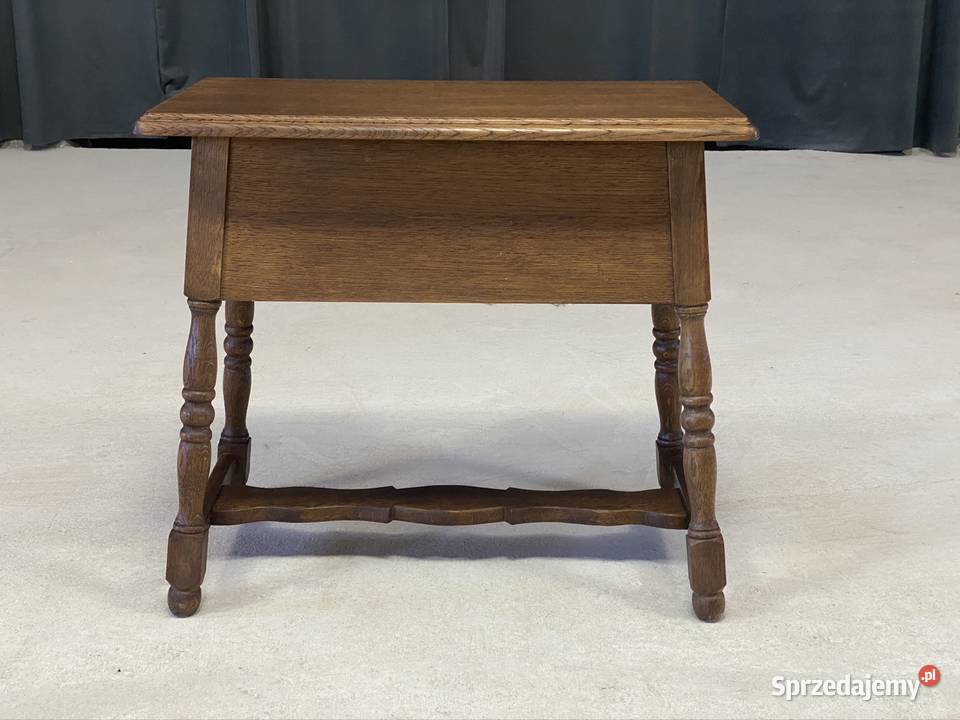 Stylowa debowa szafka komoda z szufladą