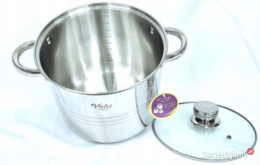 WYPRZEDAŻ 229 Garnki nierdzewne rosołowe VIOLET Zabrze