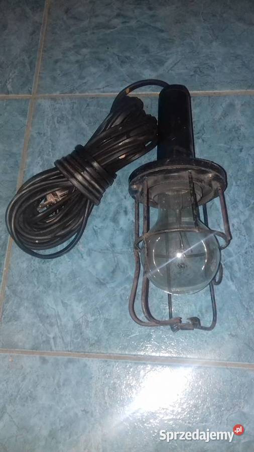 Stara lampa warsztatowa lata 50 pomorskie