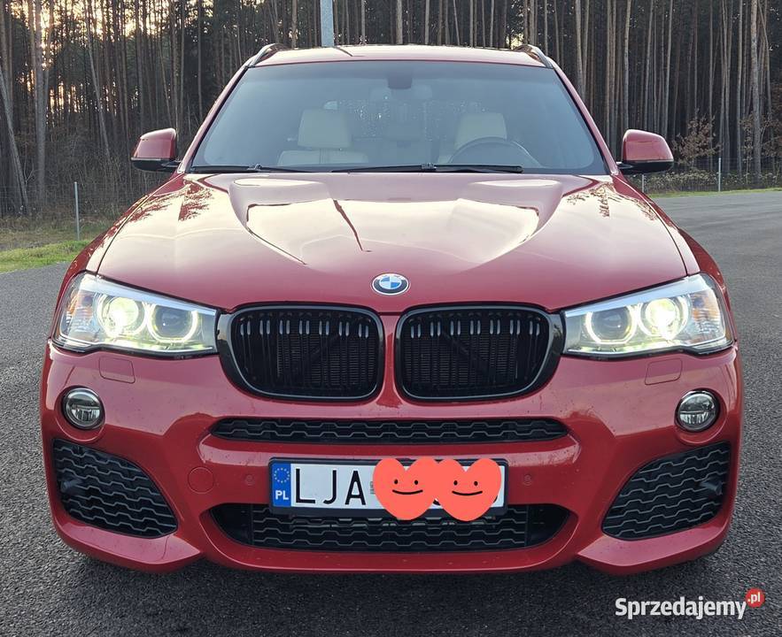 BMW X3 F25 MPakiet 30i 306HP 146kkm 2015r lubelskie Modliborzyce