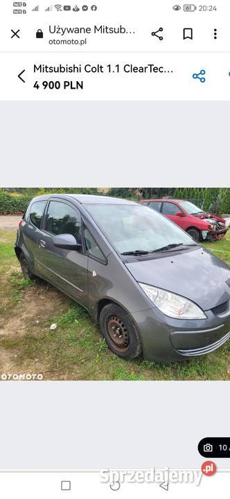 Mitsubishi Colt 11 benzyna Maska Lampy Zderzak Buk