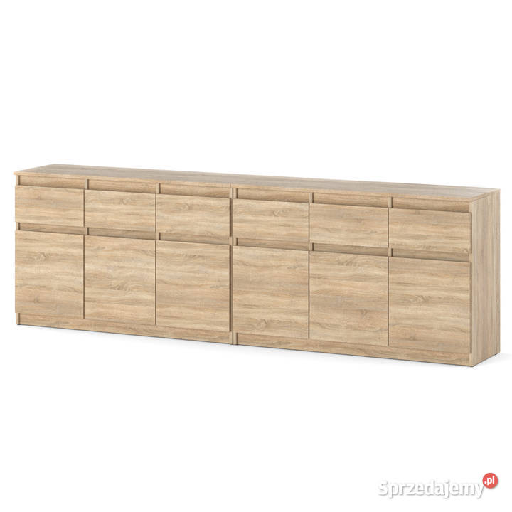 Komoda 240 Szafka 6 Szuflad Drewniana Klasyczna Elbląg