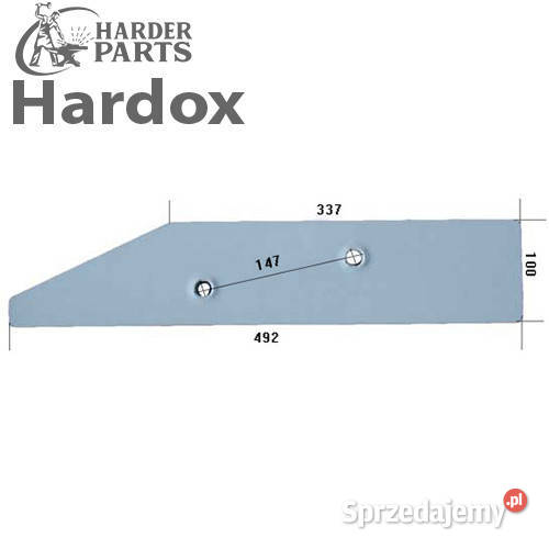 Płoza krótka HARDOX do pługa UNIA grudziądz TUR Rolnictwo podlaskie Suwałki